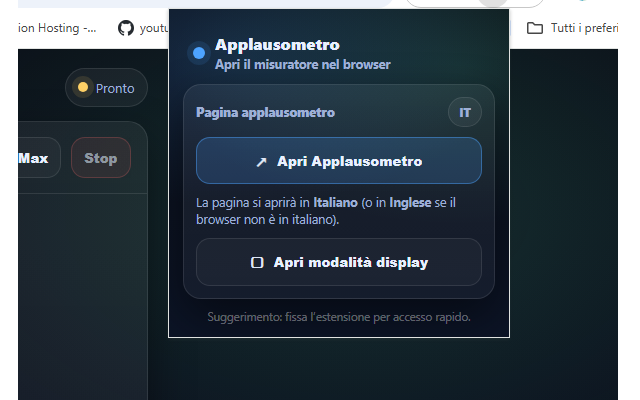 Applause Meter – Dual screen for audience