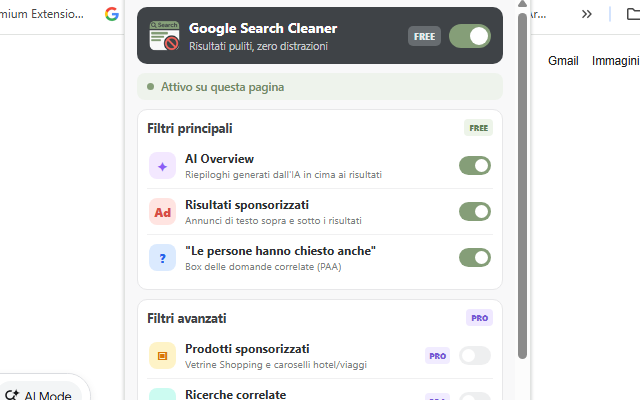 Google Search Cleaner screenshot