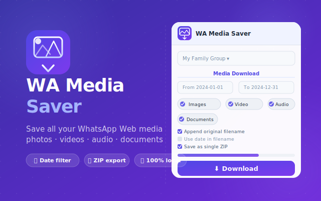 WA Media Saver screenshot